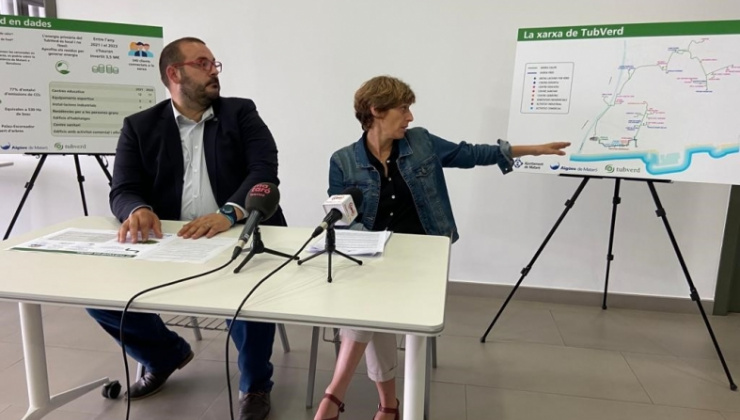 L'alcalde de Mataró i la gerent d'AMSA presenten l'ampliació de la xarxa de Tubverd